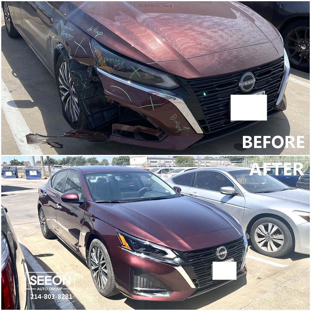 Maroon car