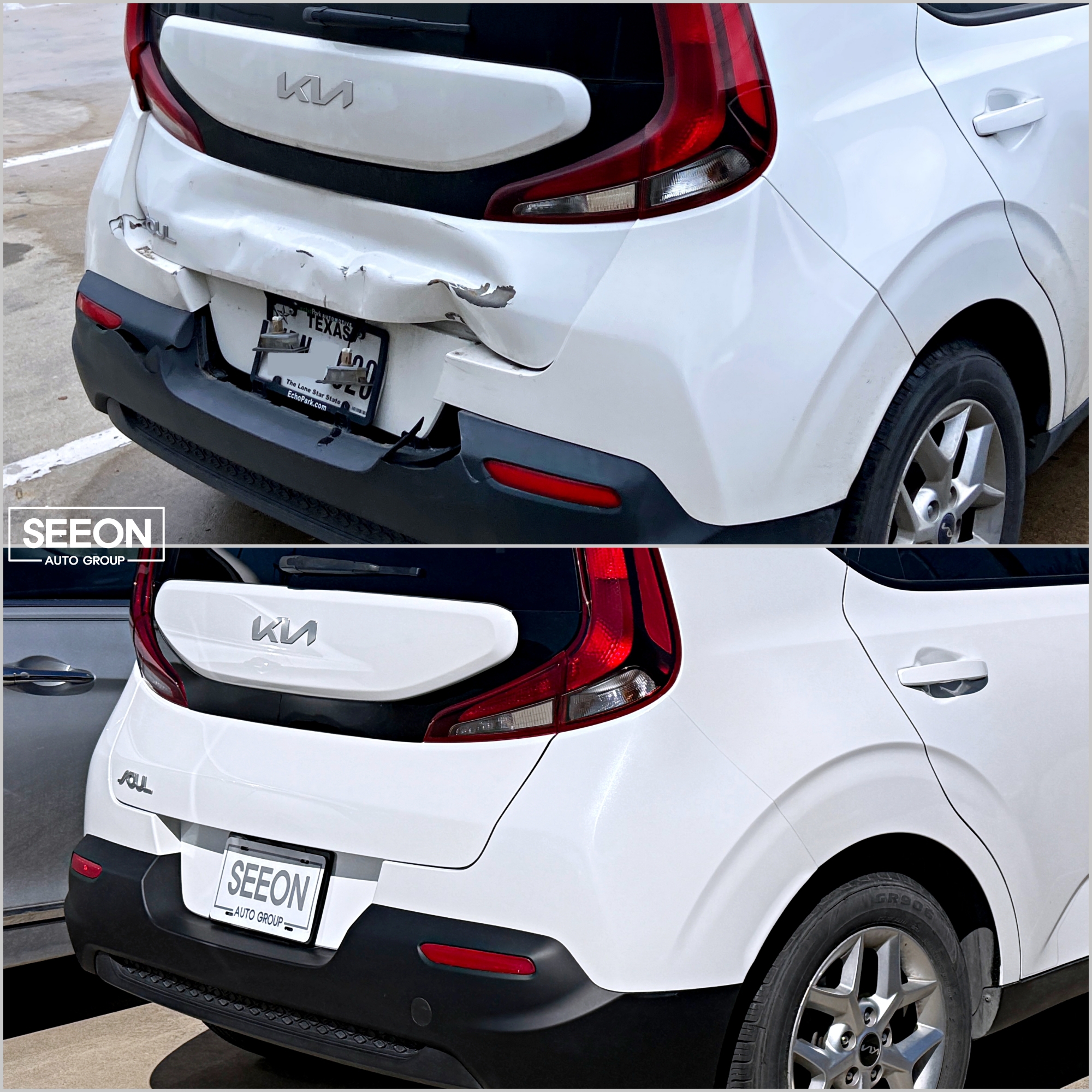 white car